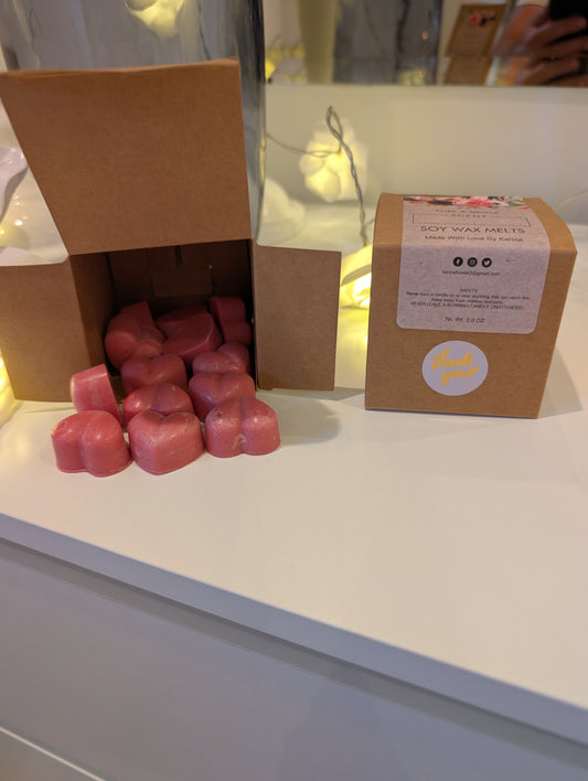 Wax melt love hearts